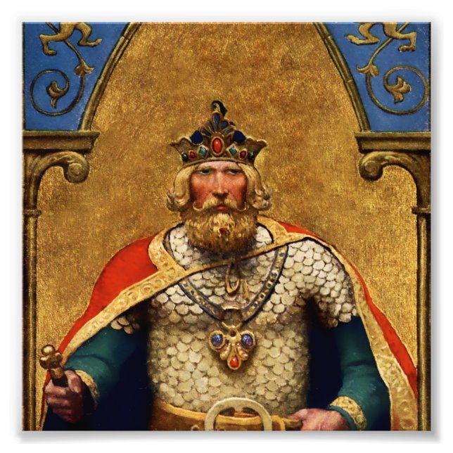 Foto "King Arthur", por NC Wyeth (Frente)