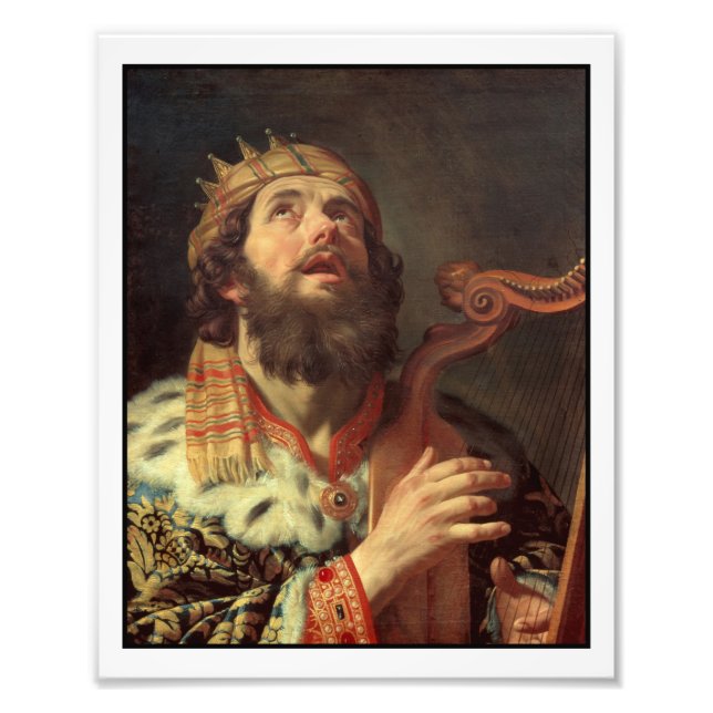 Foto King David Tocando Sua Harp (Frente)