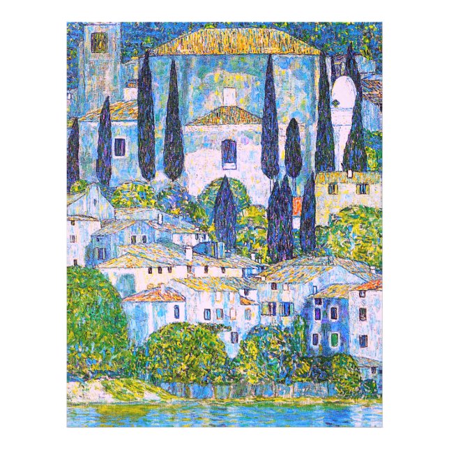 Foto Kirche de Gustav Klimt na pintura Cassone (Frente)