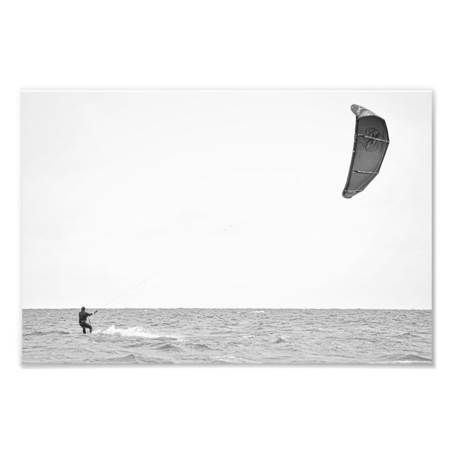 Foto Kitesurfing - Photo Impressão (Frente)
