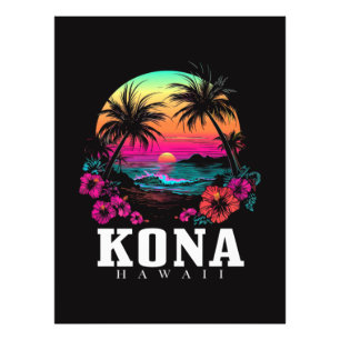 Foto Kona Havaí Flor de Hibisco Havaiano Surfista