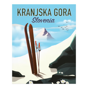 Foto Kranjska Gora Eslovênia - poster de esqui