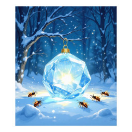 Foto „Kristallapfel im Glühwürmchenwinter“