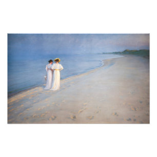 Foto Kroyer - Noite de Verão na Praia de Skagen