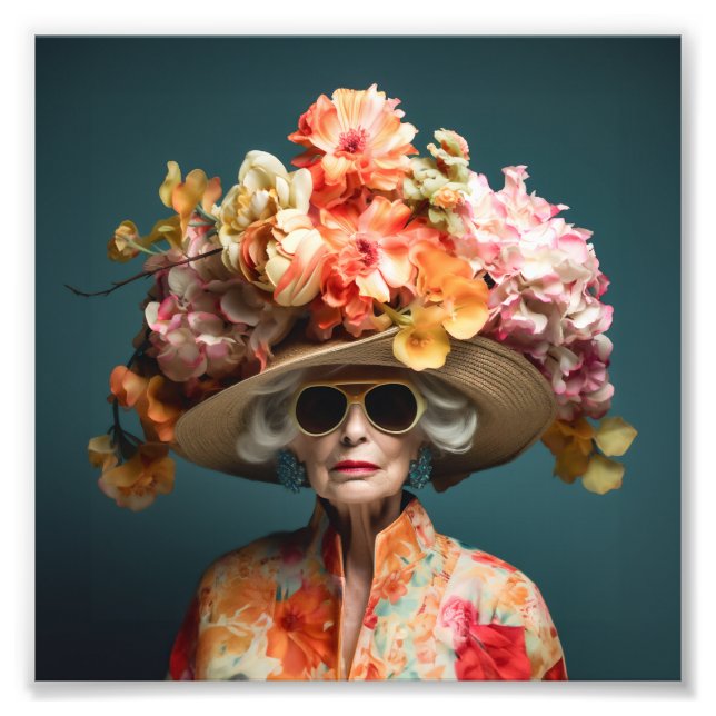 Foto La Grande Dame Flower Hat (Frente)