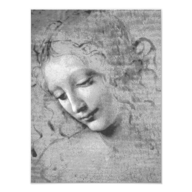 Foto La Scapigliata por Leonardo da Vinci (Frente)