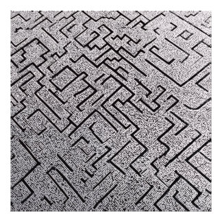 Foto Labirinto Intricado Preto e Branco