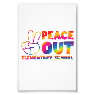 Foto Laço de Paz Escola Primária Dia Dye Último Dia