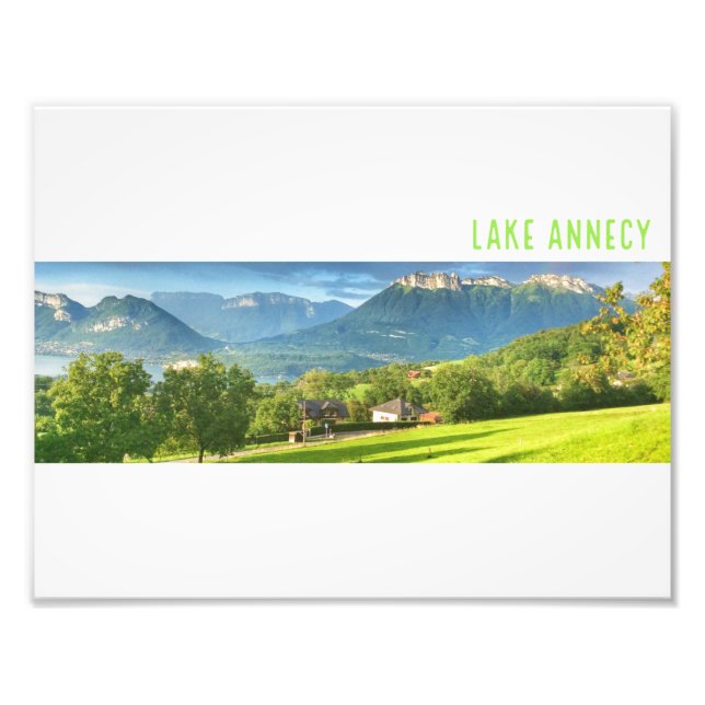 Foto Lago Annecy Impressão (Frente)