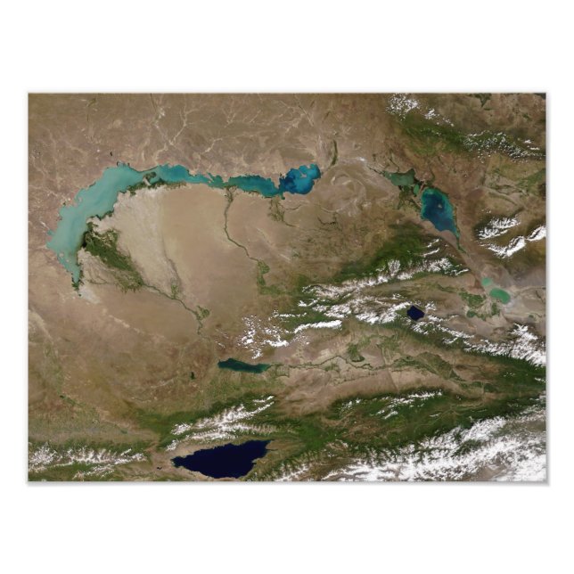 Foto Lago Balkhash no leste do Cazaquistão (Frente)