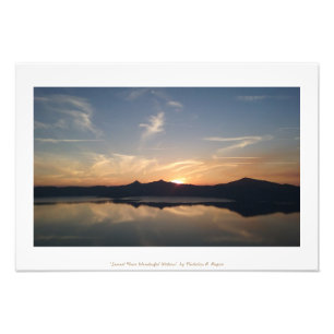 Foto Lago Crater "Sunset Perto de Águas Maravilhosas"