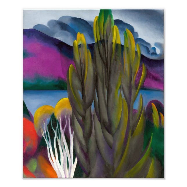 Foto Lago George White Birch | Georgia O'keeffe | (Frente)