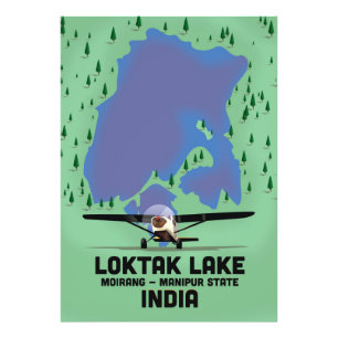 Foto Lago Loktak estado de Manipur, Índia mapa
