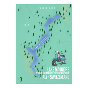 Foto Lago Maggiore Itália - mapa da Suíça