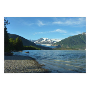 Foto Lago Mendenhall na paisagem de Juneau Alasca