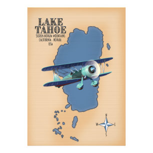 Foto Lago Tahoe Sierra Nevada Califórnia Nevada EUA map