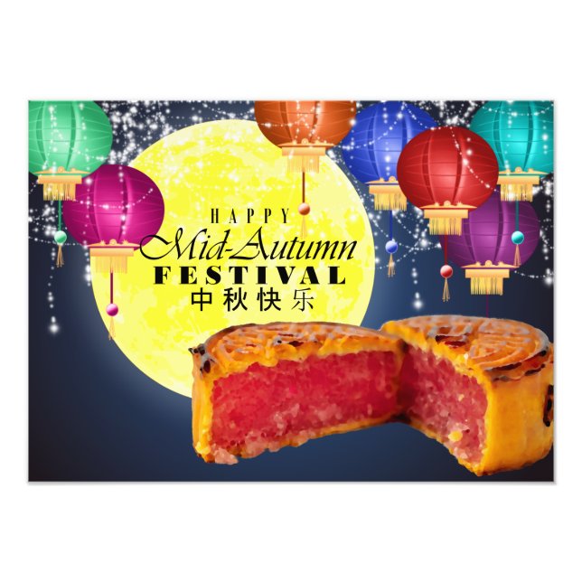 Foto Lanternas, Lua e bolos (Frente)