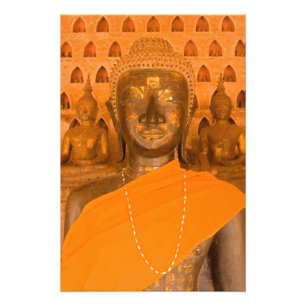Foto Laos, Vientiane, uma das 6840 imagens de Buda em