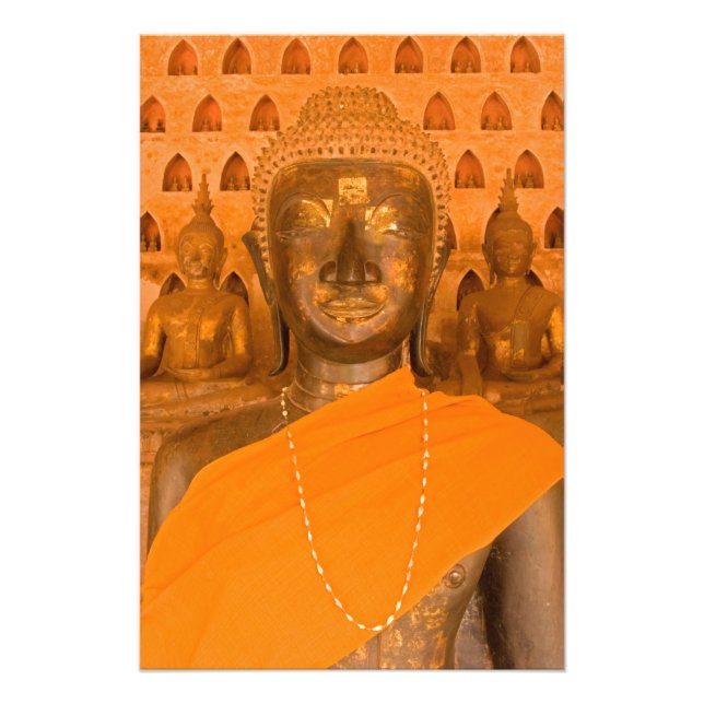 Foto Laos, Vientiane, uma das 6840 imagens de Buda em (Frente)