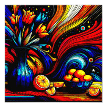 laranjas suculentas perto de um belo vaso