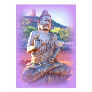 Foto lavanda aura buddha