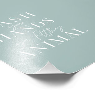 Foto Lave suas mãos, seu animal sujo.