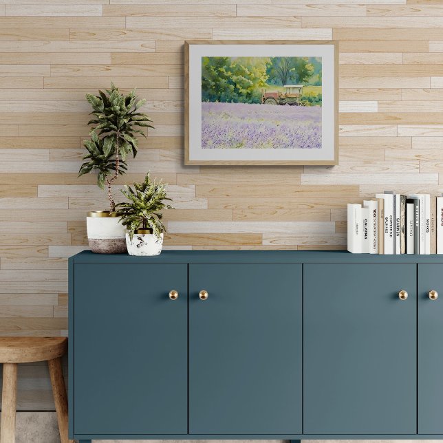 Foto Lavender Field Harvest with Tractor (Criador carregado)