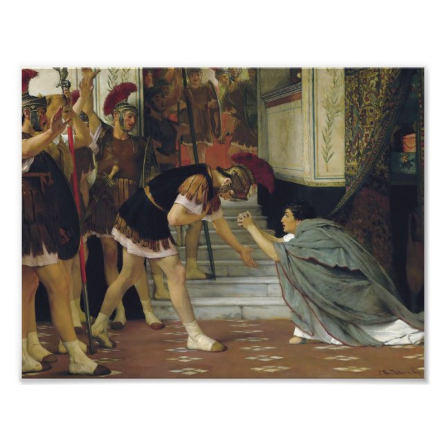 Foto Lawrence Alma-Tadema - Proclamando Claudius (Frente)