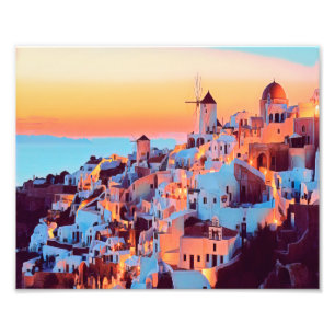 Foto ldp SANTORINI - panorama - à noite -