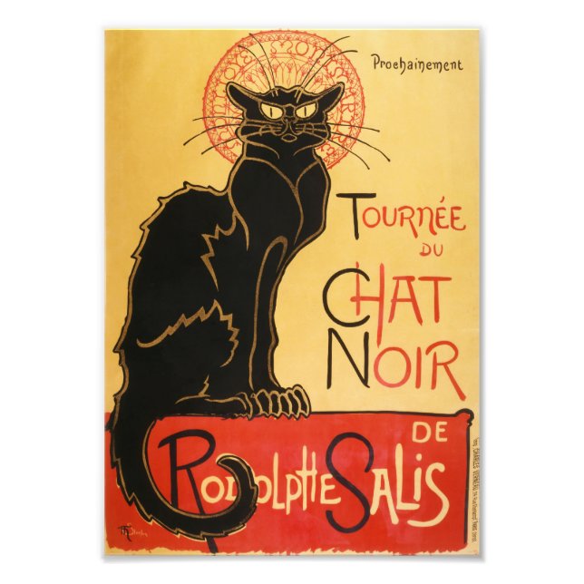 Foto Le Chat Noir Impressão (Frente)