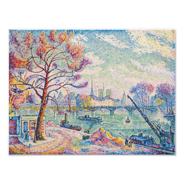 Foto Le Pont Des Arts Paris | Paul Signac | (Frente)