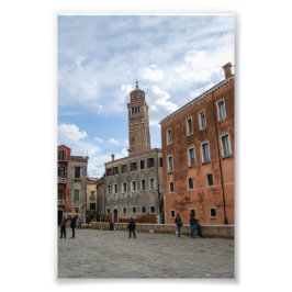 Foto Leaning Bell Tower of Santo Stefano Venice Italy