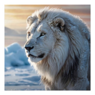 Foto Leão de Neve Branco