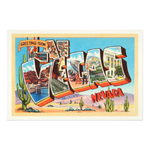Foto Lembrança velha das viagens vintage de Las Vegas
