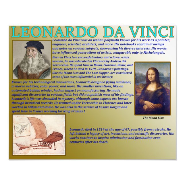 Foto Leonardo Da Vinci (Frente)