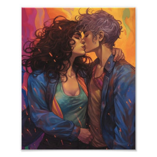 Foto Lésbicas no Amor Belo Casal de Mulheres