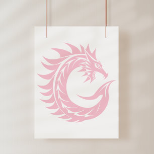 Foto Letra C Estilizada com Dragão, Alfabeto de Dragão,
