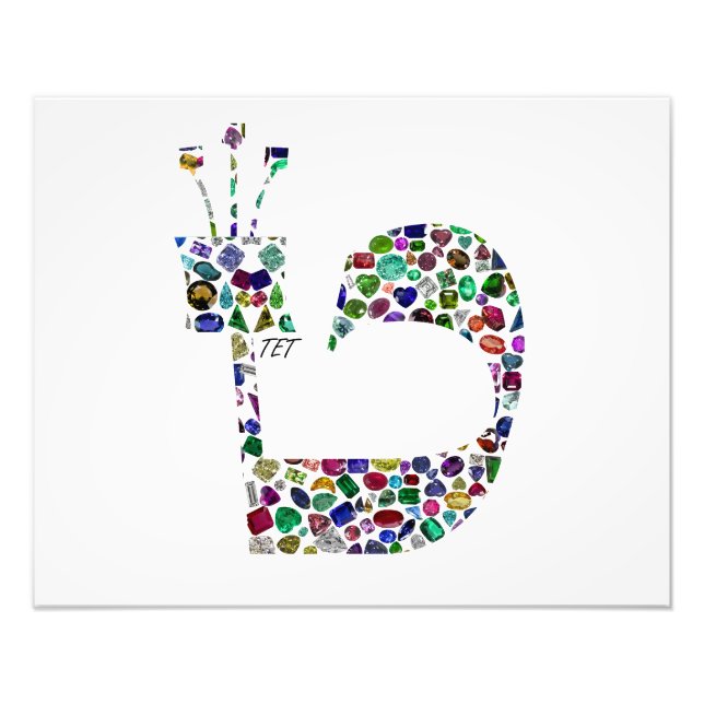 Foto Letra hebraica 'TET' (Frente)