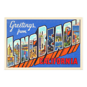 Foto Letra Long Beach California CA - Cartão postal gr