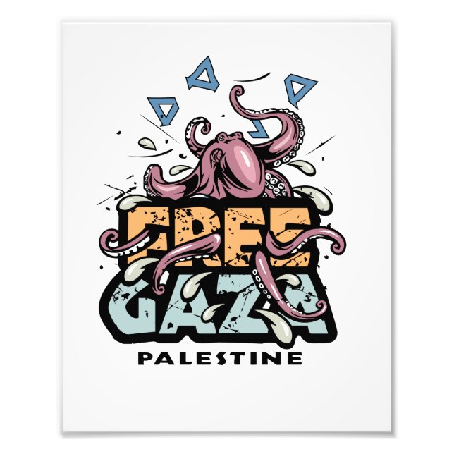 Foto Liberdade na Palestina - Ilustração de Octopus (Frente)