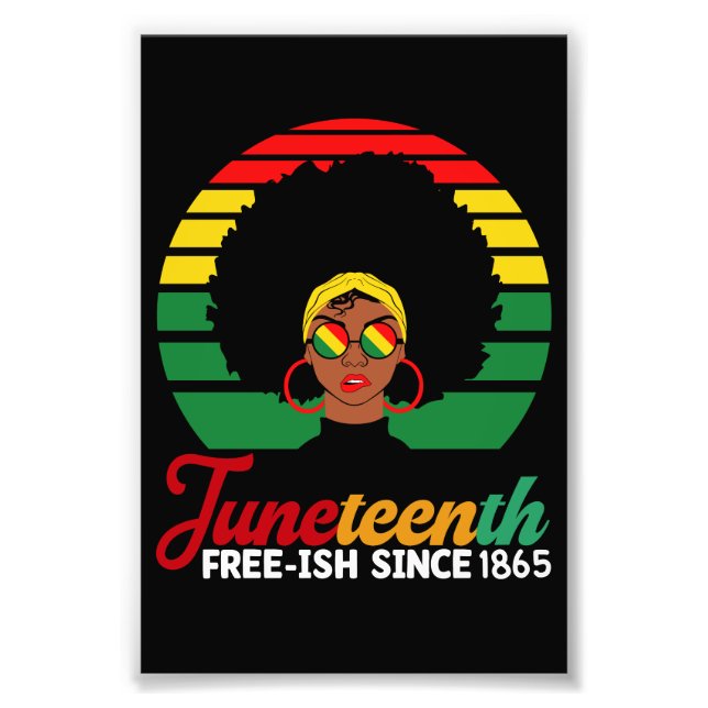 Foto Liberdade Negra Livre desde 1865 Juneteenth (Frente)