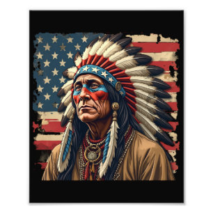 Foto Líder Indiano Patriótico Americano