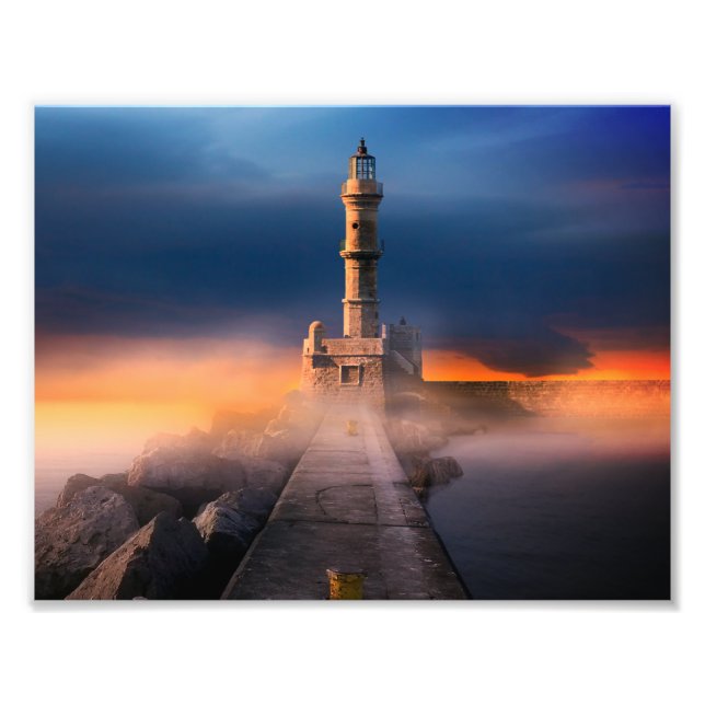 Foto Lighthouse Sunset Storm Linda Paisagem (Frente)