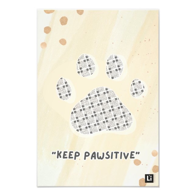 Foto Lil'Inspirations #10 - Keep PAWsitive (Frente)