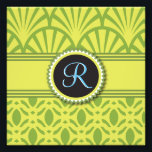 Foto Limão escalado Vintage Art Deco<br><div class="desc">O Monograma do Limão de Pastel Escalonado Art Deco é fácil de personalizar e pode ser utilizado em muitas ocasiões: aniversário,  graduação,  homenagens,  reuniões,  publicidade ou comemoração.</div>