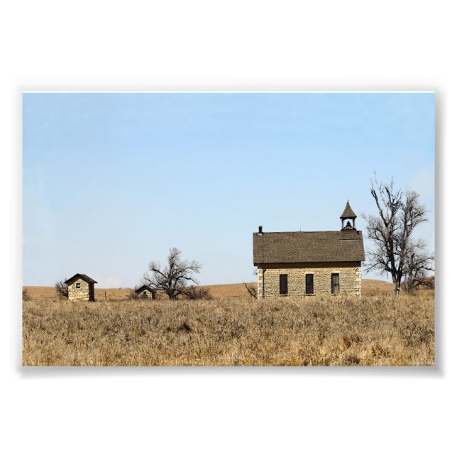 Foto Limestone Bichet One-Room Schoolhouse, Kansas (Frente)