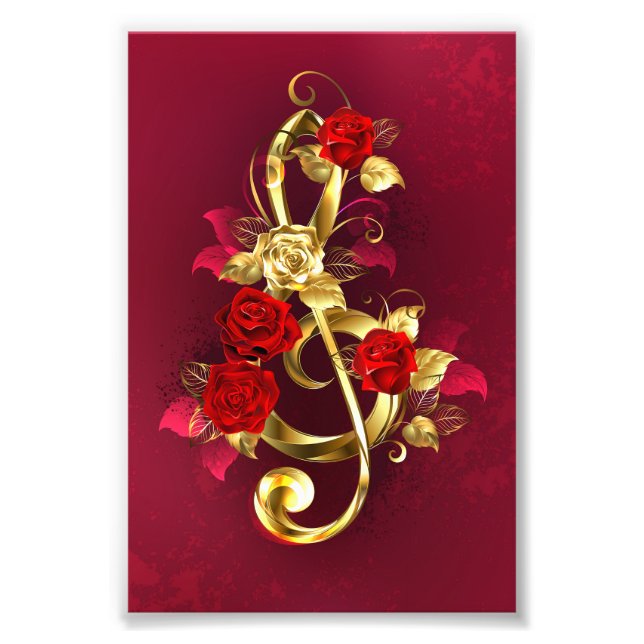 Foto Limpeza de ouro com Flores Rosa (Frente)