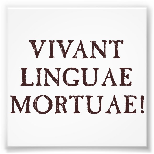 Foto Linguagens de Mortos Vivas - Latim (Frente)