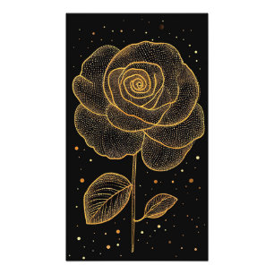 Foto Linha Áurea Arte Rosa Com Pontos Brilhantes