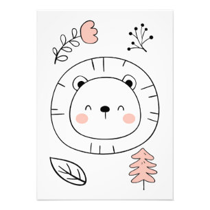 Foto Lion Cute Lion Hand Drawn